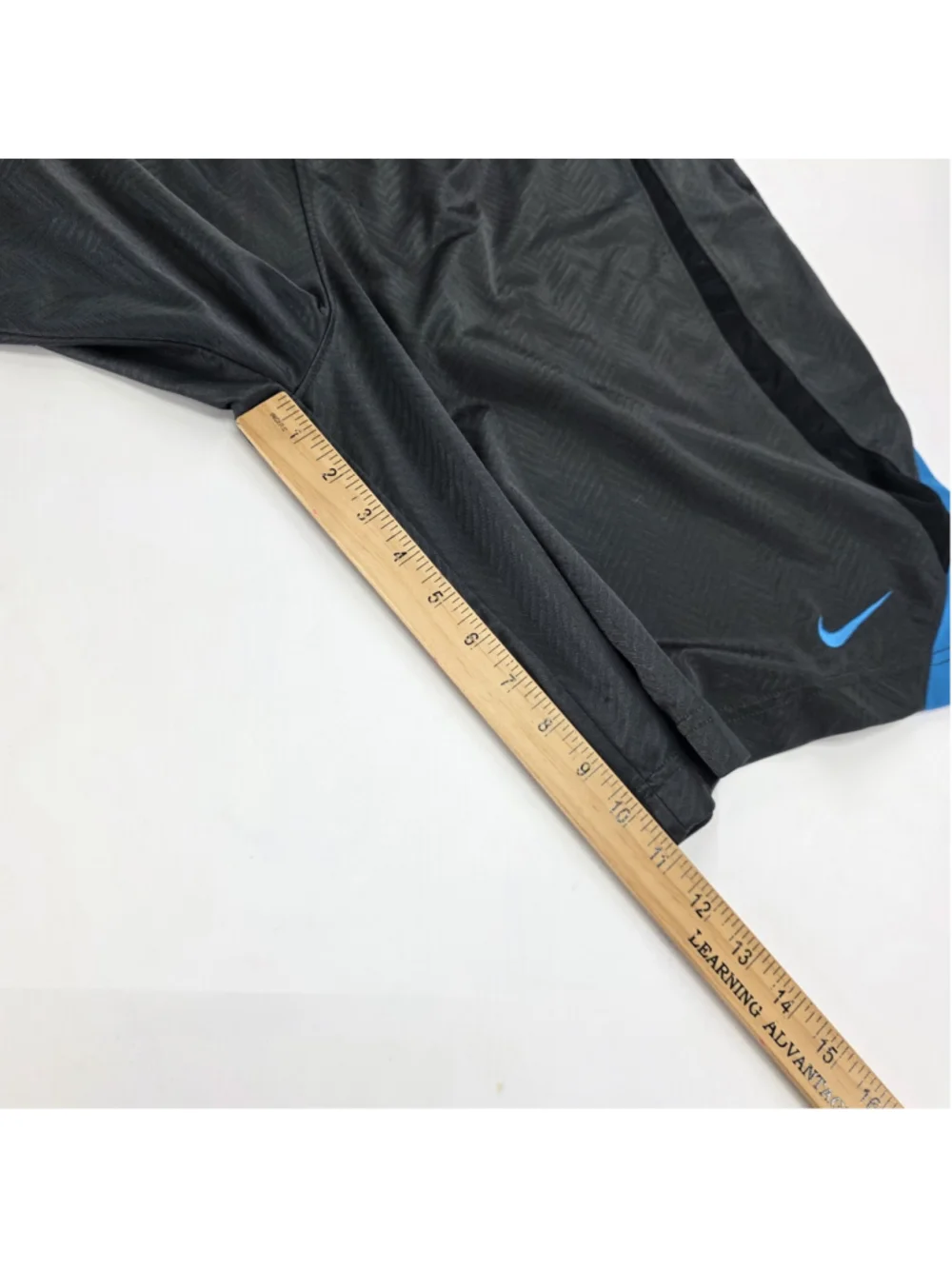 Nike Basketball Dazzle Shorts Gray Blue Men's Large Pockets Athletic 402288-060